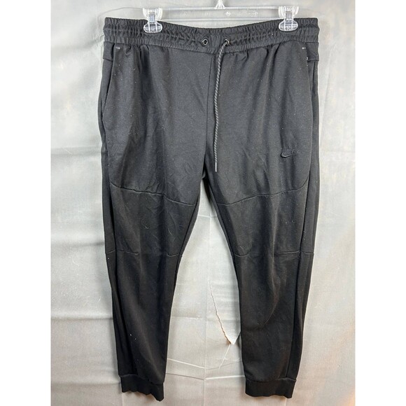 Nike Jogger Pants Men's Size 3XL Black Pull On Drawstring Zip Pockets - Picture 1 of 10
